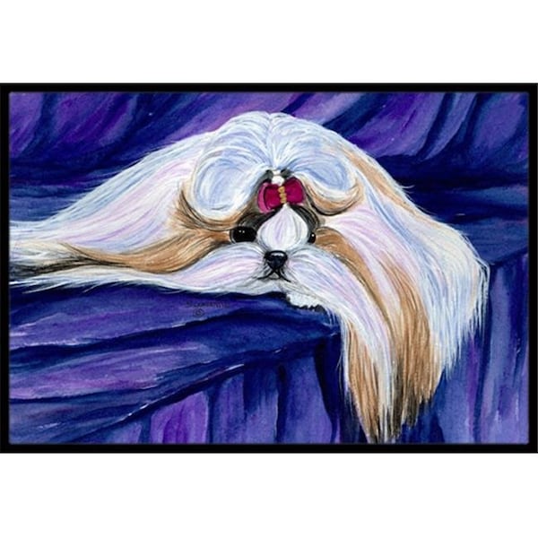 Jensendistributionservices 18 x 27 in. Shih Tzu Indoor Outdoor Doormat MI256303 - main